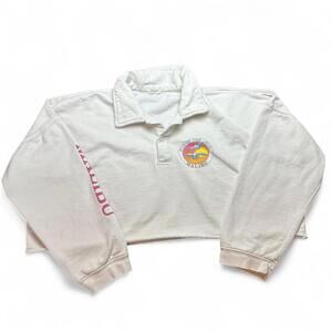 John Galt Malibu "Fun in the Sun" Cropped Polo, One Size